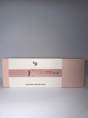 L’ange Le Duo 360° Airflow Styler Flat Iron & Curler 2-in-1 Hair Tool Blush